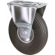 Bockrolle 260mm Platte,Luftrad,RL L410.C90.260