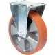 Bockrolle 150mm Platte,Polyure Guss,KL N110.B90.154
