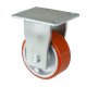 Bockrolle 125mm Platte,Polyure Guss,KL RR110.C10.125
