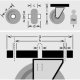 Schwerlast-Lenkrolle mit Totalfeststeller RR120.C10