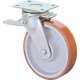Lenkrolle 150mm Platte,Polyure Guss,KL RR120.C10.150