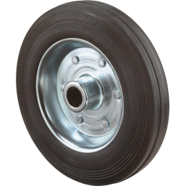 Gummirad 160mm B55.160 schwarz,Radk.verzinkt,RL