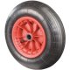 Luftrad 400mm Bohrung 25mm,Gummi schw. Radk.Kst,RL,Rillenprofil