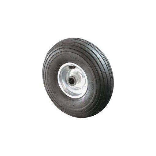 Luftrad 260/85mm Nabenl.75,Bohr.20,Rillenp RL,Gummi schw.Radk.Stahlf