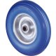 Rad pannensicher C91.400 400mm,Poly blau,Radk. Stahlf.,RL,Rillenprofil
