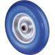 Rad pannensicher C91.400 400mm,Poly blau,Radk. Stahlf.,RL,Rillenprofil