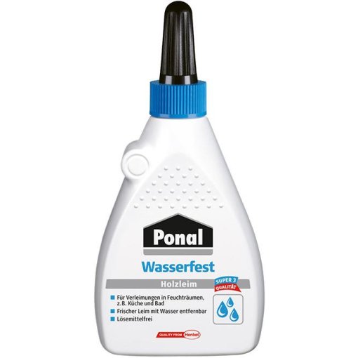 Ponal Wasserfest Super 3 Holzleim 120g Flasche Weißleim Henkel