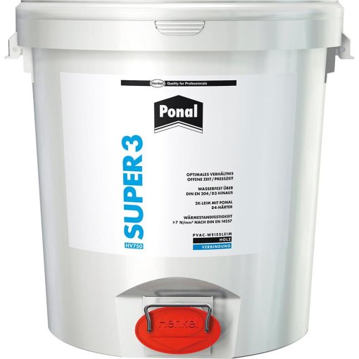 Ponal Wasserfest Super 3 Holzleim 30kg Eimer Weißleim Henkel