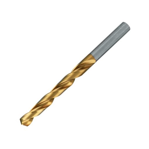 Spiralbohrer DIN 338 Typ N, rechts profilgeschliffen TIN-beschichtet mit Kreuzanschliff 4,80 mm
