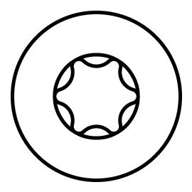 50 Stück Betonschrauben MULTI-MONTI-plus F, Senkkopf, T-Drive, verzinkt blau 6x80 mm