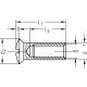 100 Stück Hülsenmuttern Messing M4 x 14 mm