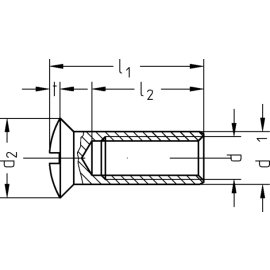 100 Stück Hülsenmuttern Messing M5 x 15 mm