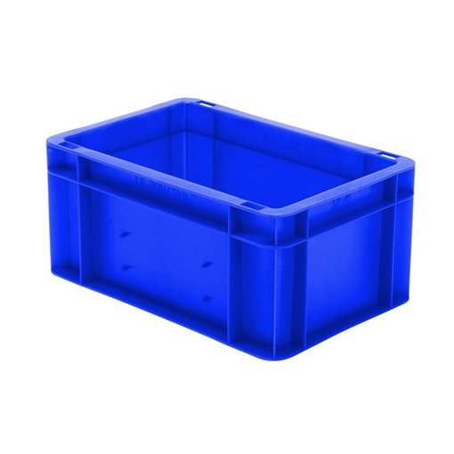 Transport-Stapelkasten 300x200x145 mm blau, geschlossen ohne Griffloch