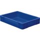 Transport-Stapelkasten 400x300x75 mm blau, geschlossen ohne Griffloch