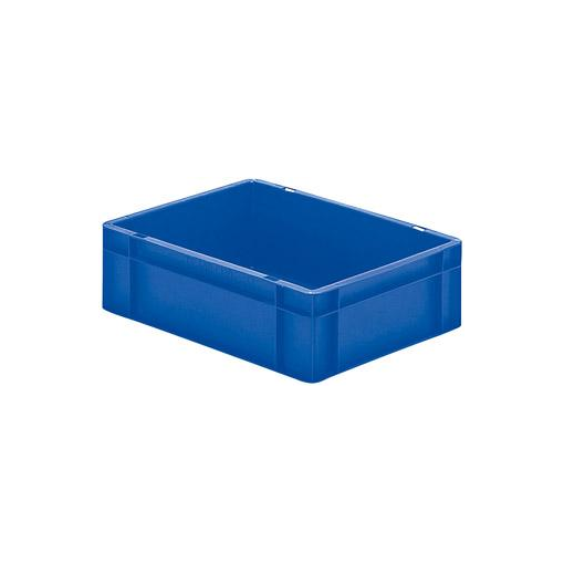 Transport-Stapelkasten 400x300x120 mm blau, geschlossen ohne Griffloch