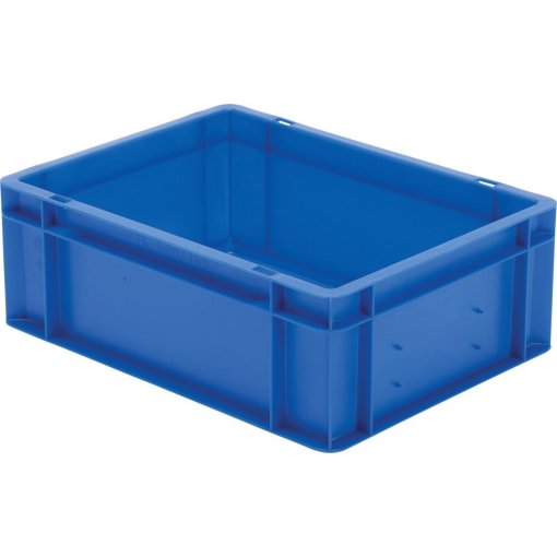 Transport-Stapelkasten 400x300x145 mm blau, geschlossen ohne Griffloch