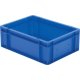 Transport-Stapelkasten 400x300x145 mm blau, geschlossen ohne Griffloch