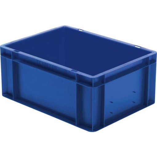 Transport-Stapelkasten 400x300x175 mm blau, geschlossen ohne Griffloch