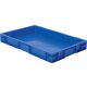 Transport-Stapelkasten 600x400x75 mm blau, geschlossen ohne Griffloch
