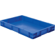 Transport-Stapelkasten 600x400x75 mm blau, geschlossen ohne Griffloch