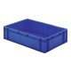 Transport-Stapelkasten 600x400x145 mm blau, geschlossen ohne Griffloch