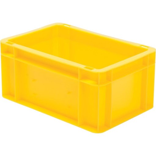 Transport-Stapelkasten 300x200x145 mm gelb, geschlossen ohne Griffloch