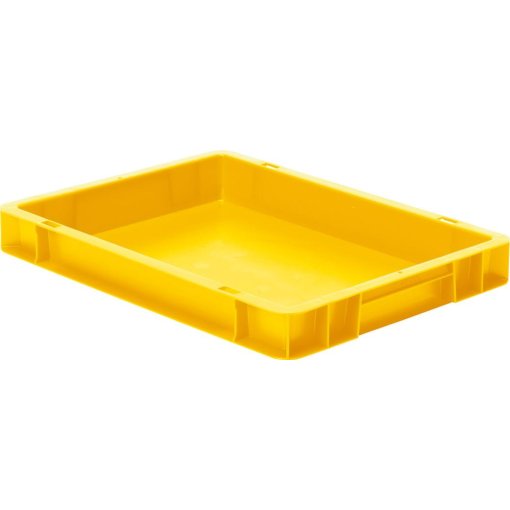 Transport-Stapelkasten 400x300x50 mm gelb, geschlossen ohne Griffloch