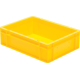 Transport-Stapelkasten 400x300x120 mm gelb, geschlossen ohne Griffloch