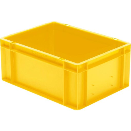 Transport-Stapelkasten 400x300x175 mm gelb, geschlossen ohne Griffloch
