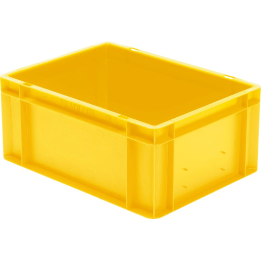 Transport-Stapelkasten 400x300x175 mm gelb, geschlossen ohne Griffloch