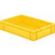 Transport-Stapelkasten 600x400x120 mm gelb, geschlossen ohne Griffloch