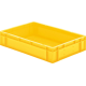 Transport-Stapelkasten 600x400x120 mm gelb, geschlossen ohne Griffloch