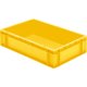 Transport-Stapelkasten 600x400x145 mm gelb, geschlossen ohne Griffloch