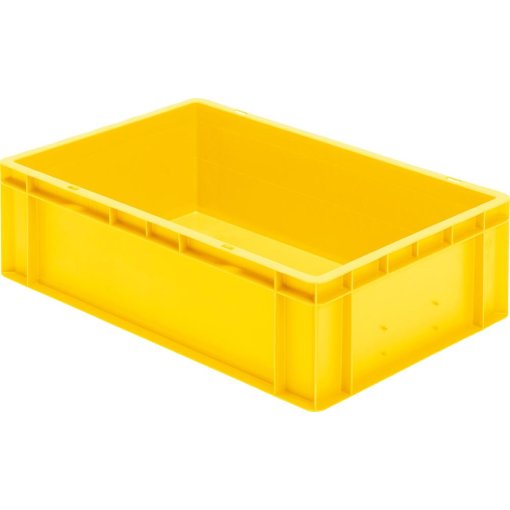 Transport-Stapelkasten 600x400x175 mm gelb, geschlossen ohne Griffloch