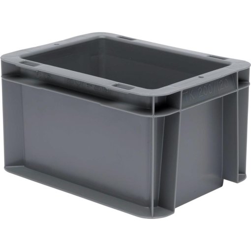 Transport-Stapelkasten 200x150x120 mm grau geschlossen