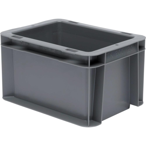 Transport-Stapelkasten 200x150x120 mm grau geschlossen