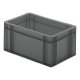 Transport-Stapelkasten 300x200x145 mm grau, geschlossen ohne Griffloch