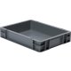 Transport-Stapelkasten 400x300x75 mm grau, geschlossen ohne Griffloch