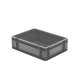 Transport-Stapelkasten 400x300x120 mm grau, geschlossen ohne Griffloch