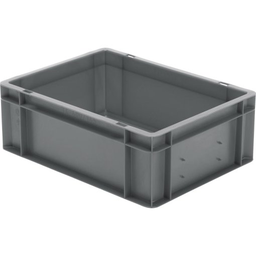Transport-Stapelkasten 400x300x145 mm grau, geschlossen ohne Griffloch