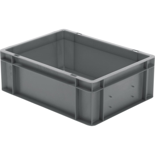 Transport-Stapelkasten 400x300x145 mm grau, geschlossen ohne Griffloch