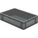 Transport-Stapelkasten 600x400x145 mm grau, geschlossen ohne Griffloch