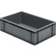 Transport-Stapelkasten 600x400x175 mm grau, geschlossen ohne Griffloch