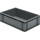 Transport-Stapelkasten 600x400x175 mm grau, geschlossen ohne Griffloch