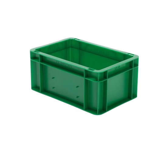Transport-Stapelkasten 300x200x145 mm grün, geschlossen ohne Griffloch