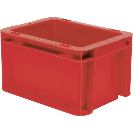 Transport-Stapelkasten 200x150x120 mm rot geschlossen