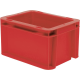 Transport-Stapelkasten 200x150x120 mm rot geschlossen