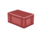 Transport-Stapelkasten 300x200x145 mm rot, geschlossen ohne Griffloch