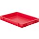 Transport-Stapelkasten 400x300x50 mm rot, geschlossen ohne Griffloch