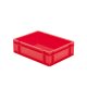 Transport-Stapelkasten 400x300x120 mm rot, geschlossen ohne Griffloch